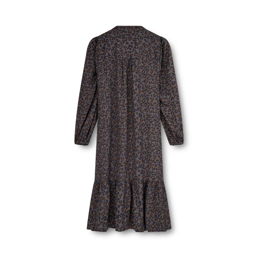 Kopenhaken W Aja Ladies Dress Satin Mix Earth Brown