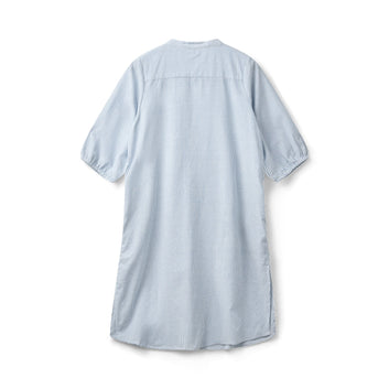 Kopenhaken W Bergamo Skjortekjole Stripe Light Blue Melange