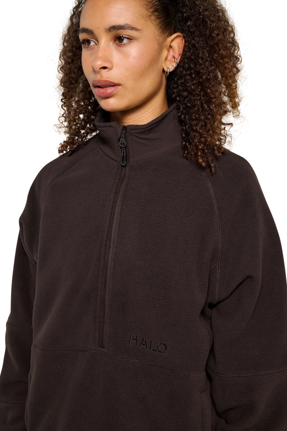 Halo Windproof Teddyfleece Pullover Chocolate Torte