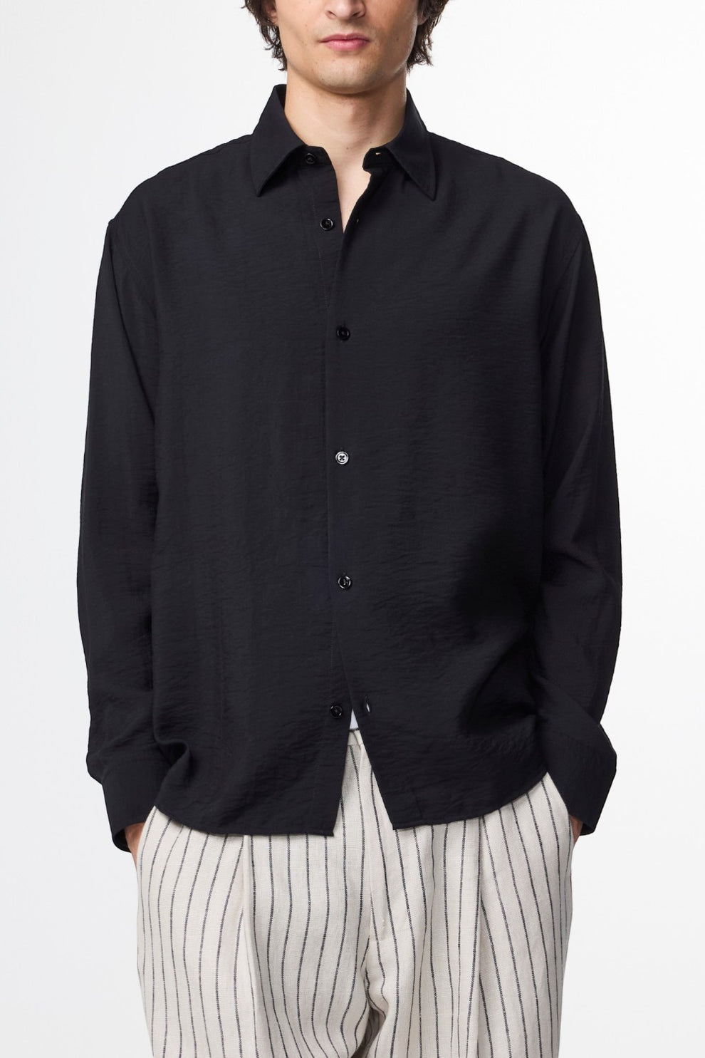 NN07 Freddy NO PKT 5971 Button up Black