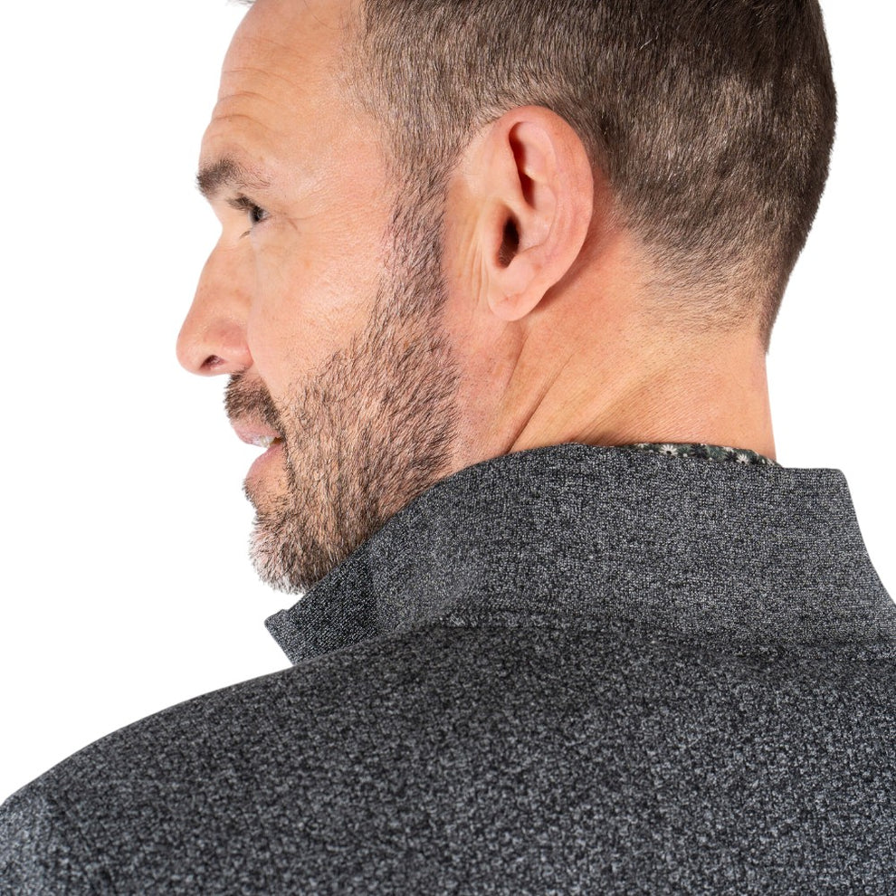 Pre End Alf C Sweat Cardigan Jet Black