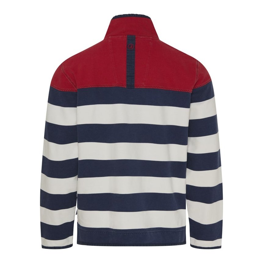 Sea Ranch M Ejvind Half Zip Sweat Red Pearl Navy