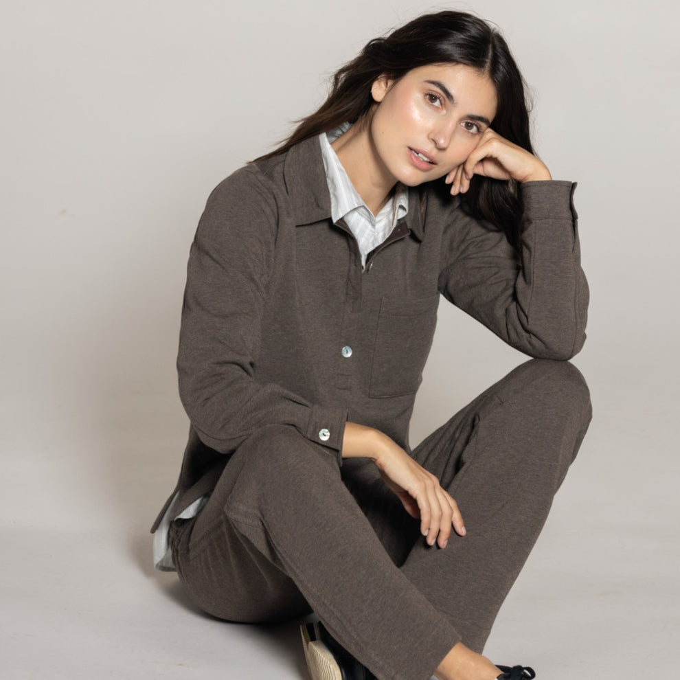 Blue Sportswear Carly Pants Chocolate-Melange