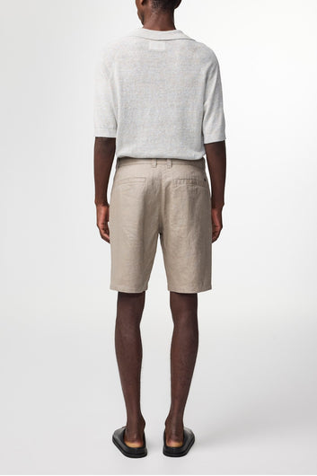 NN07 M Crown Hør Shorts 1454 Greige