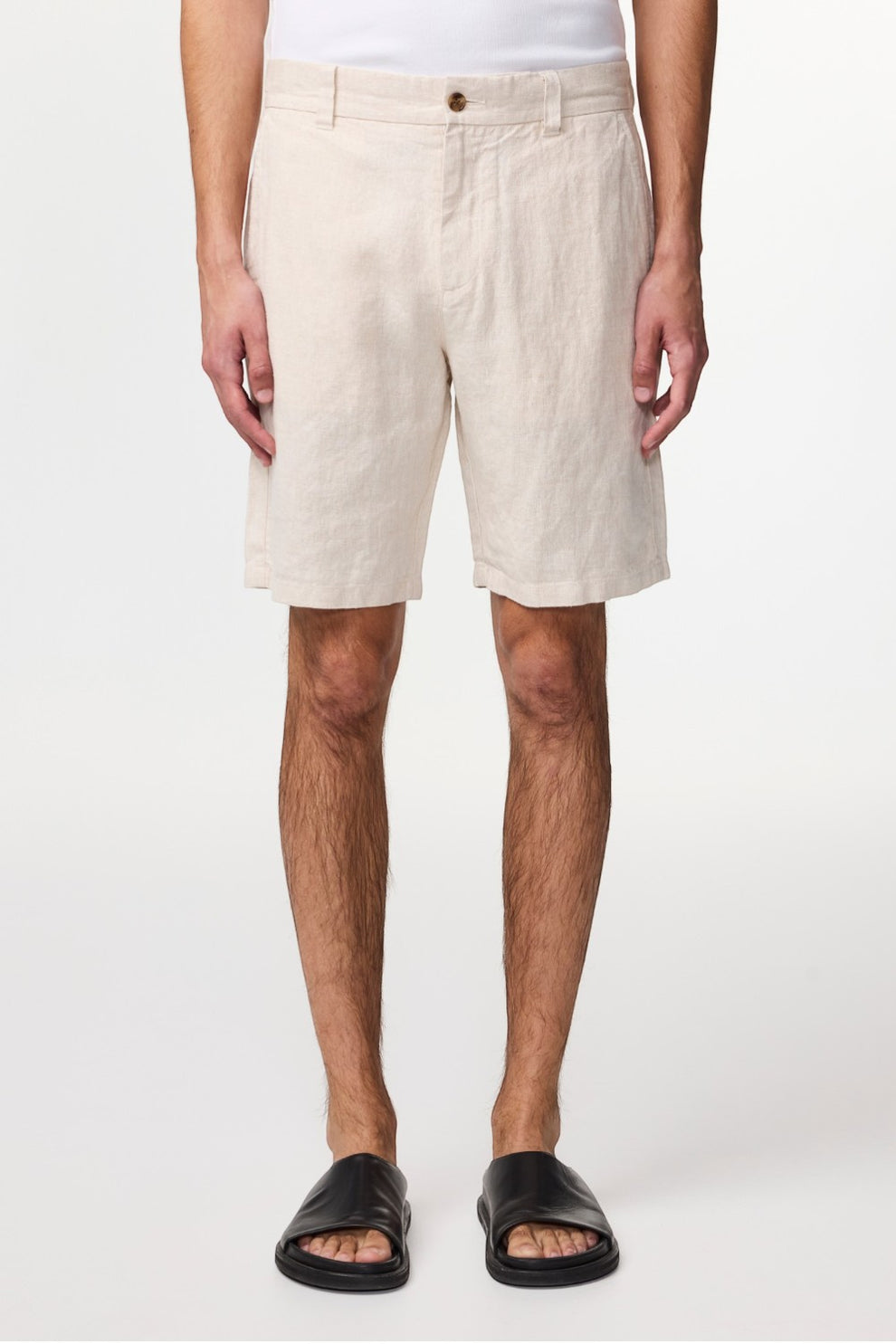 NN07 M Crown Hør Shorts 1454 Oat