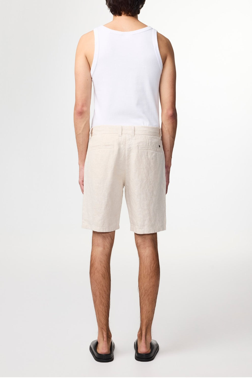 NN07 M Crown Hør Shorts 1454 Oat