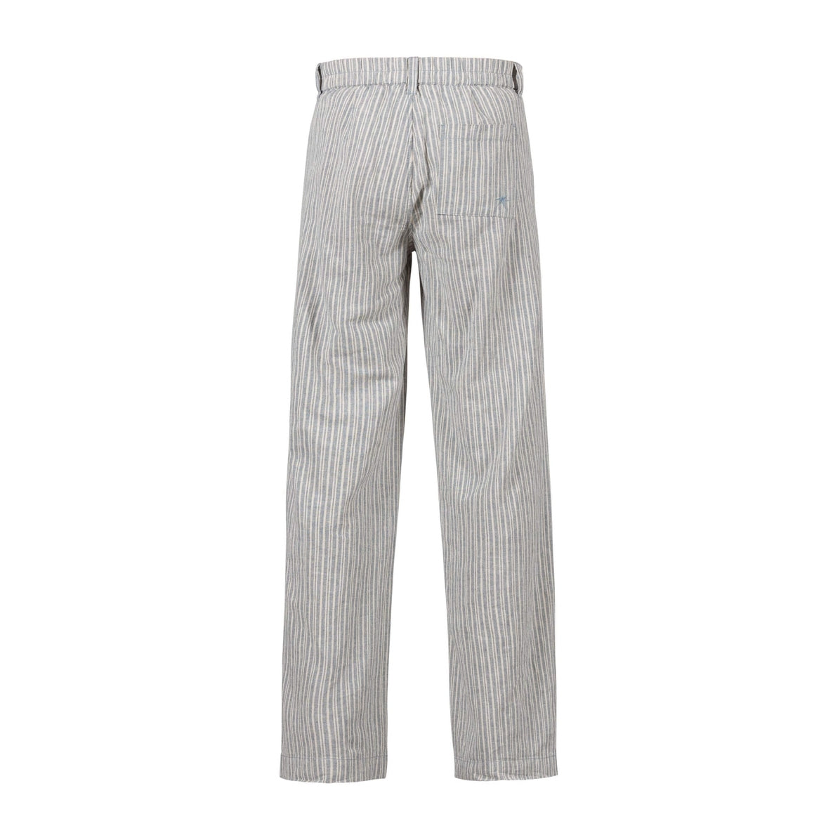 Blue Sportswear Deleste Striped Cot/Lin Trousers Iron Blue W/Chalk