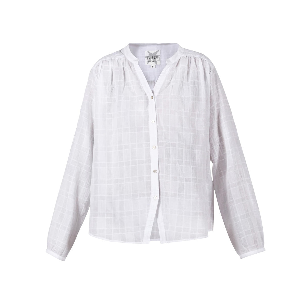 Blue Sportswear Dalena Check Shirt White
