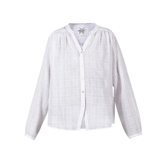 Blue Sportswear W Dalena Check Shirt White