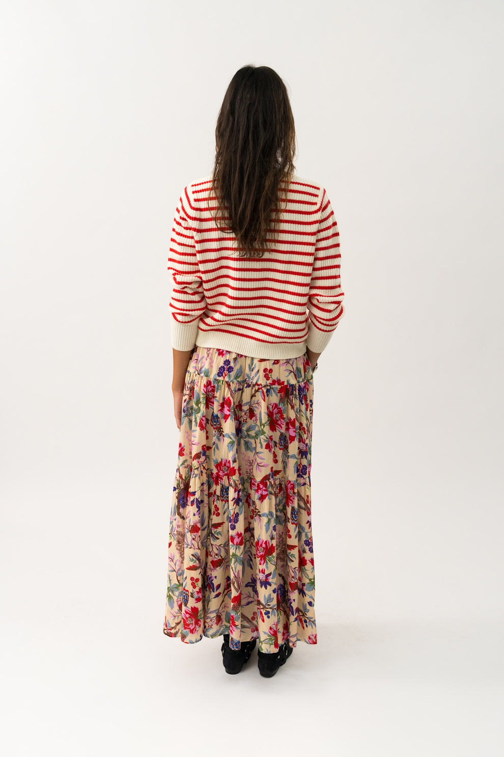 Lollys Laundry Sunset Maxi Skirt Flower Print