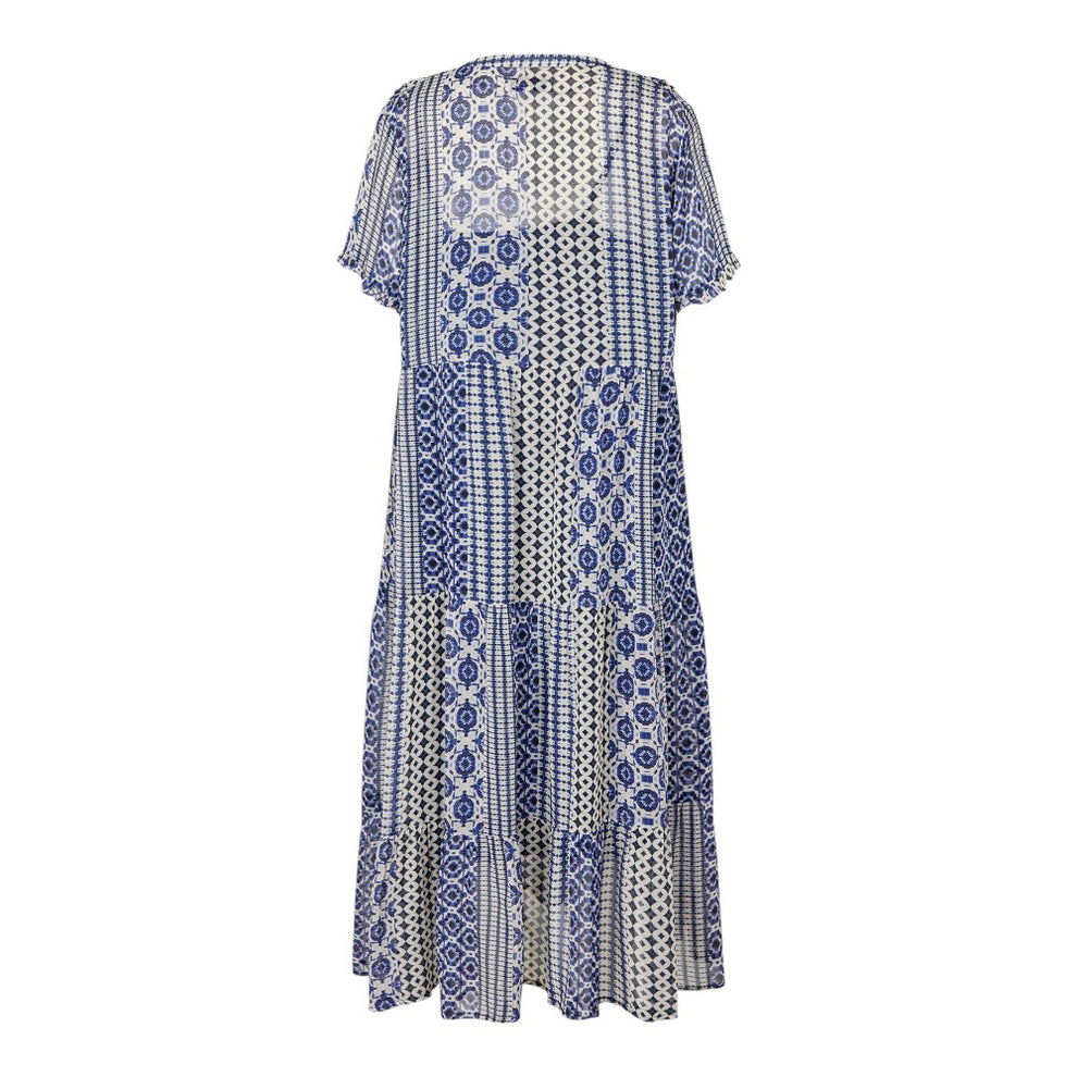 Lollys Laundry W Freddy Midi Dress SS Blue