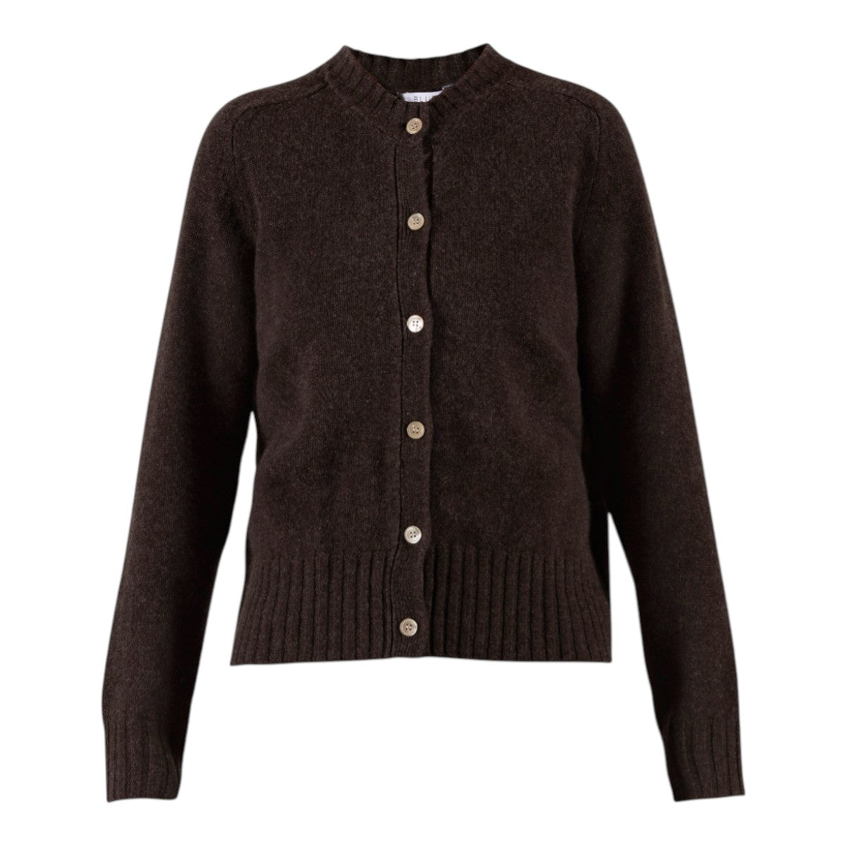 Blue Sportswear Cara Wool Cardigan Chocolate-Melange