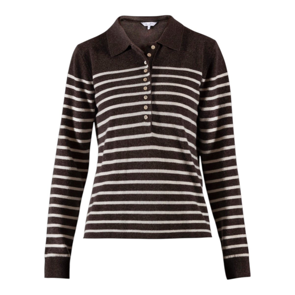 Blue Sportswear Franceska Striped Wool Kit Chocolate-Melange