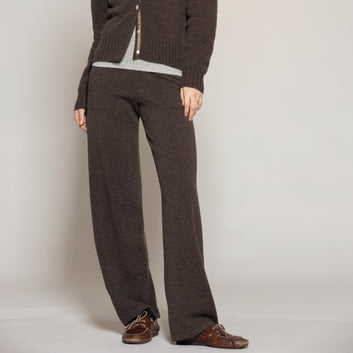 Blue Sportswear Carina Wool Trousers Chocolate-Melange