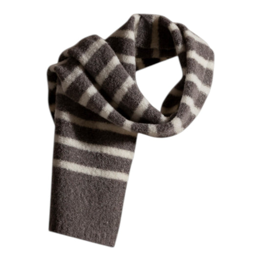 Blue Sportswear Fannylou Bouclé Knit Scarf Light Chocolate W/Cream
