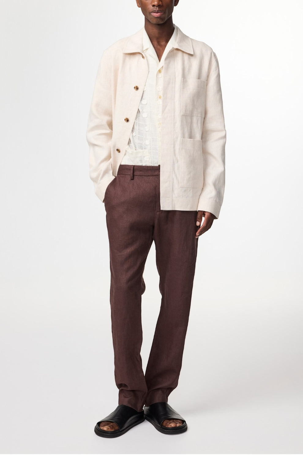 NN07 Theo Linen 1454 Coffee