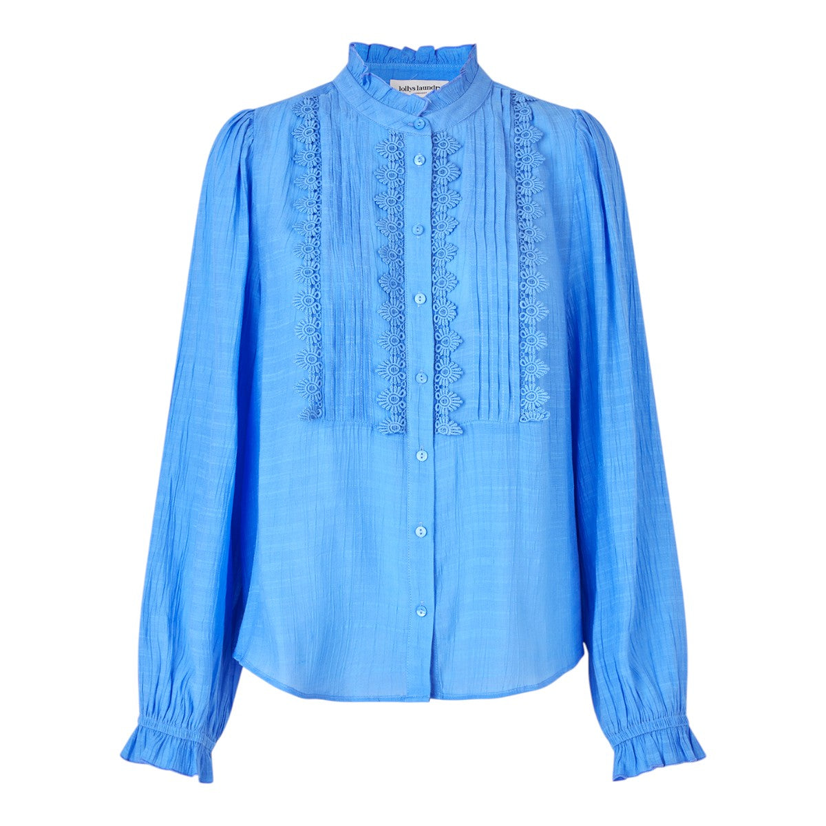 Lollys Laundry W Ariel Long Sleeve Shirt Neon Blue
