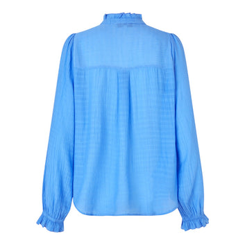 Lollys Laundry W Ariel Long Sleeve Shirt Neon Blue