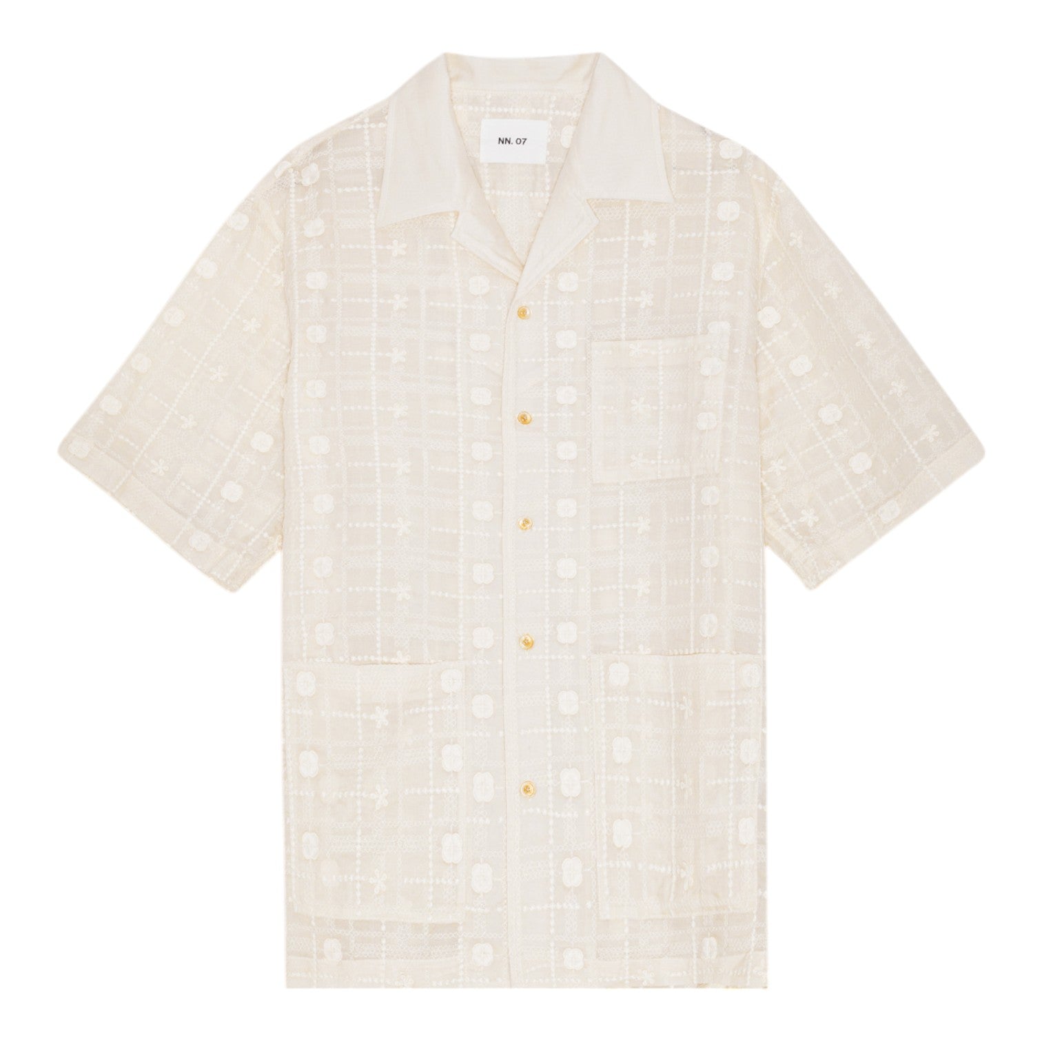 NN07 Ben SS Shirt 5026 Ivory