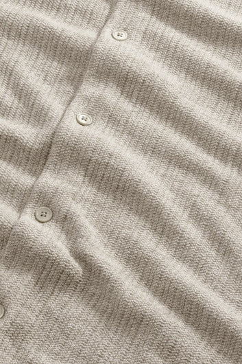 NN07 Nolan Polo Cardigan 6695 Ivory Mouliné