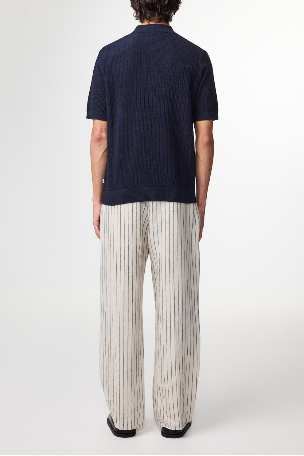 NN07 Nolan Polo Cardigan 6695 Navy Blue