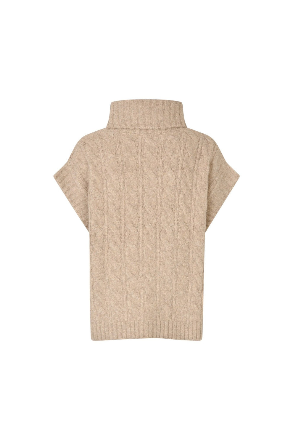 Lollys Laundry W Fresnoll Knit Vest Sl Sand