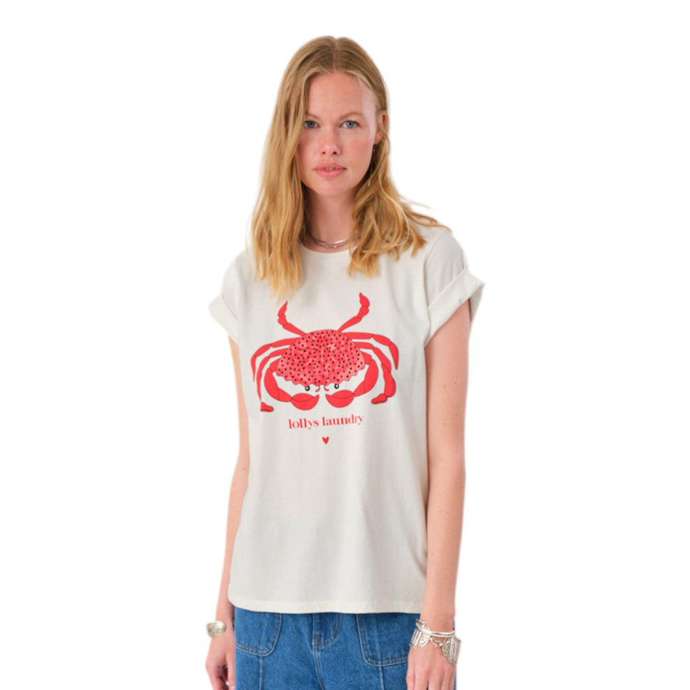 Lollys Laundry W RomLL Crab Tee SS White
