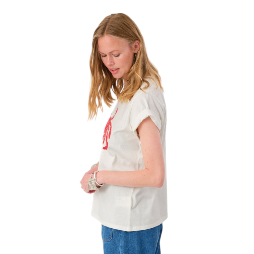 Lollys Laundry W RomLL Crab Tee SS White