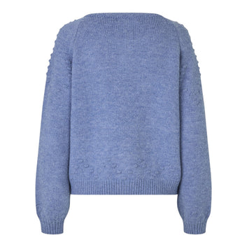 Lollys Laundry W Gracelynn Knit Cardigan Blue Melange