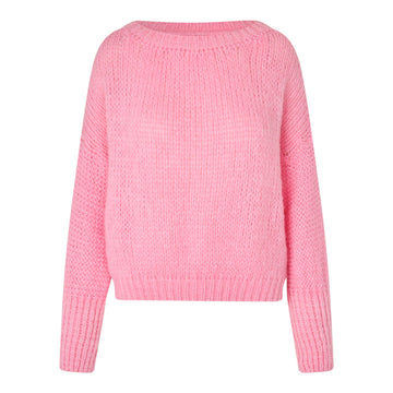 Lollys Laundry W Isoldell Knit Jumper Ls Light Pink