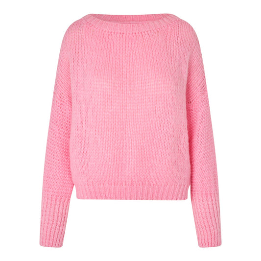 Lollys Laundry W Isoldell Knit Jumper Ls Light Pink