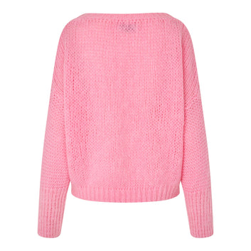 Lollys Laundry W Isoldell Knit Jumper Ls Light Pink