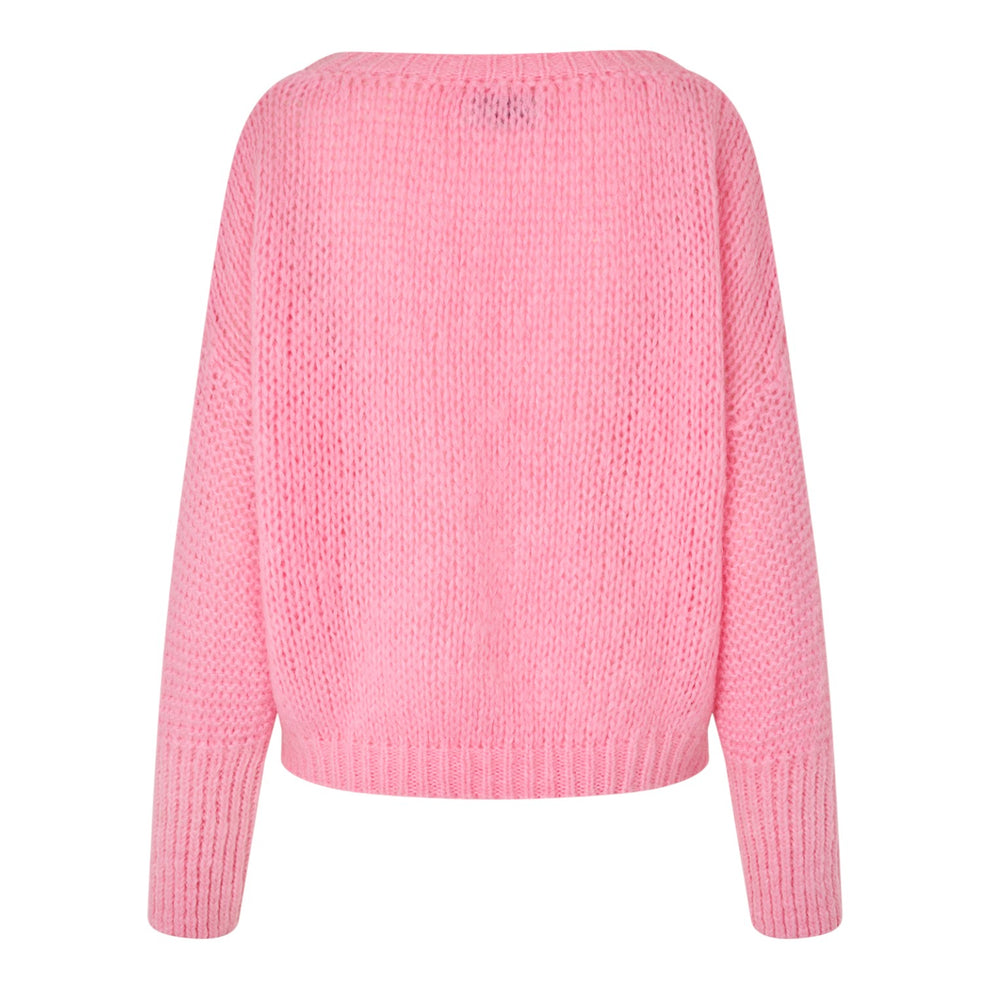 Lollys Laundry W Isoldell Knit Jumper Ls Light Pink