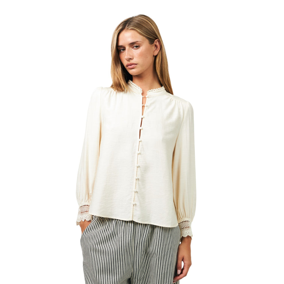 Lollys Laundry W Lucell Shirt Ls Creme