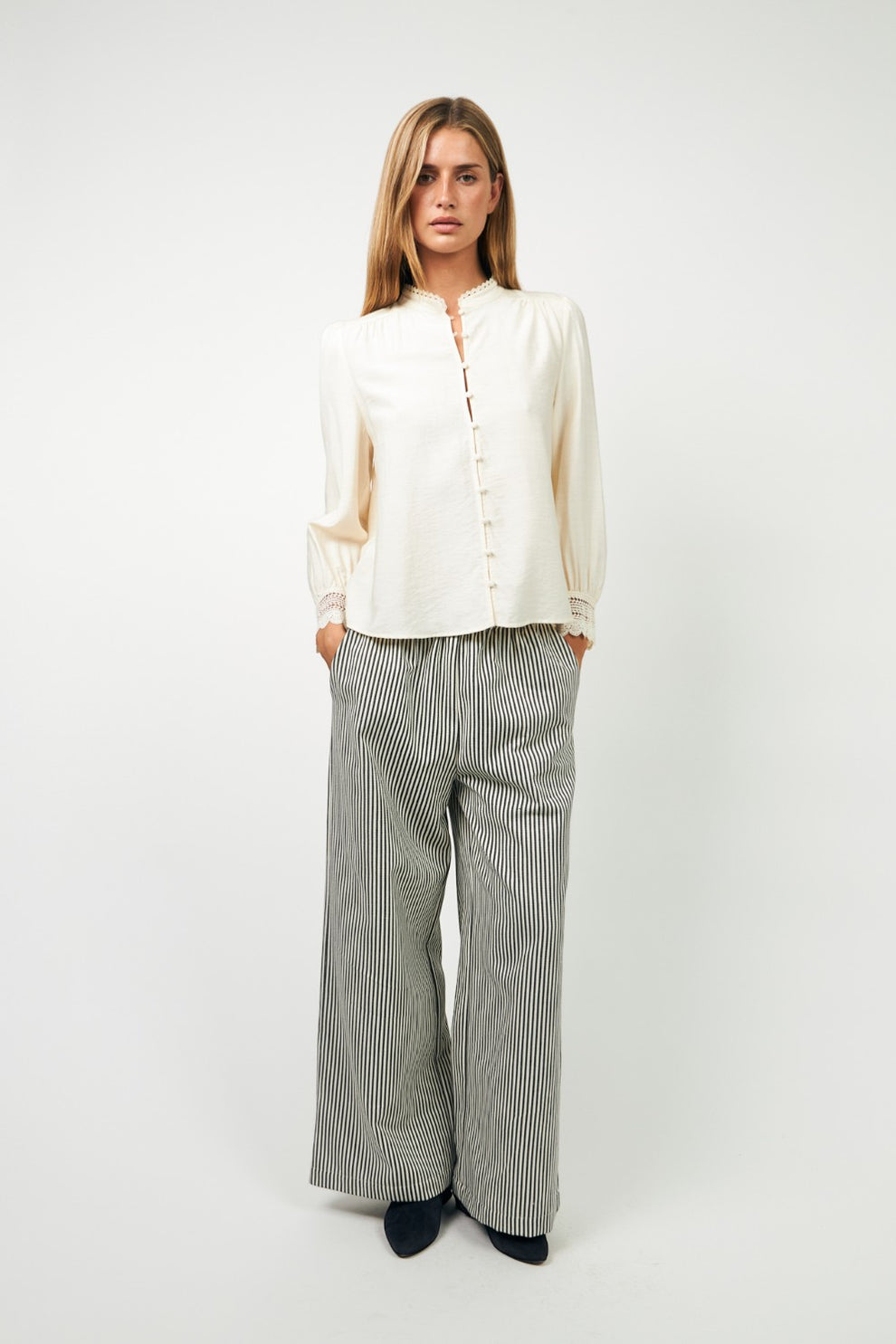 Lollys Laundry W Lucell Shirt Ls Creme
