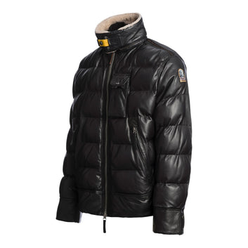 Parajumpers M Gian Leather Padded Leather Bomber Black