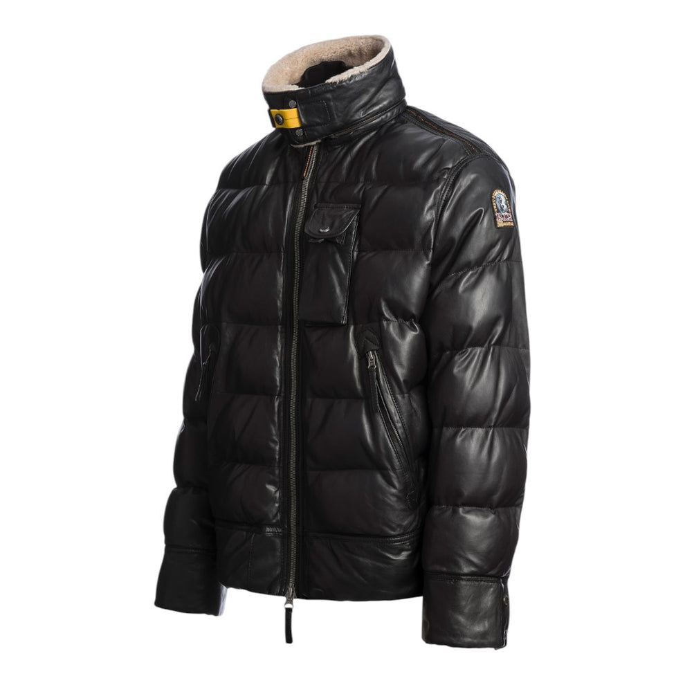 Parajumpers M Gian Leather Padded Leather Bomber Black