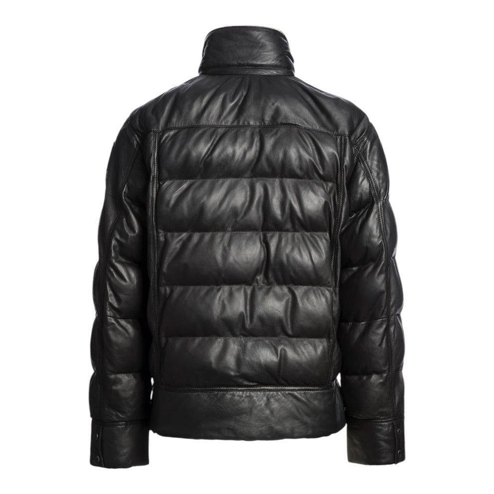 Parajumpers M Gian Leather Padded Leather Bomber Black