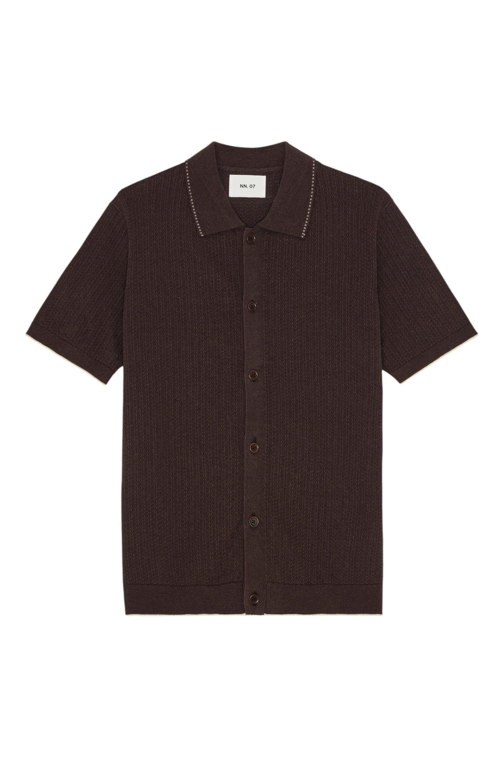 NN07 Nalo Polo Skjorte Deep Truffle