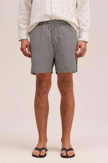 NN07 Holiday Shorts 10039 Navy Stripe