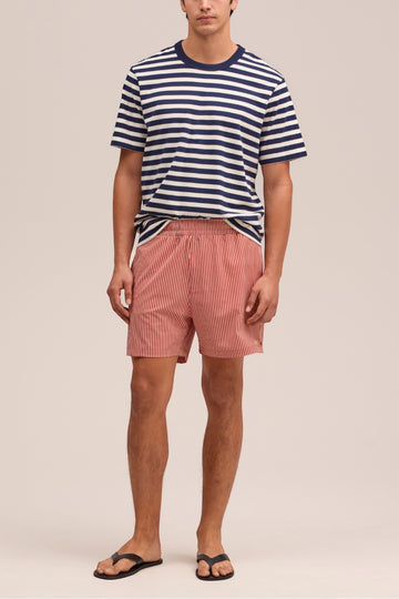 NN07 Holiday Shorts 10039 Red Stripe