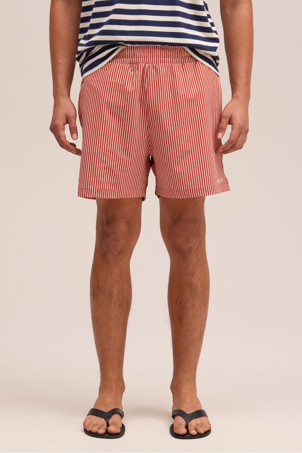 NN07 Holiday Shorts 10039 Red Stripe
