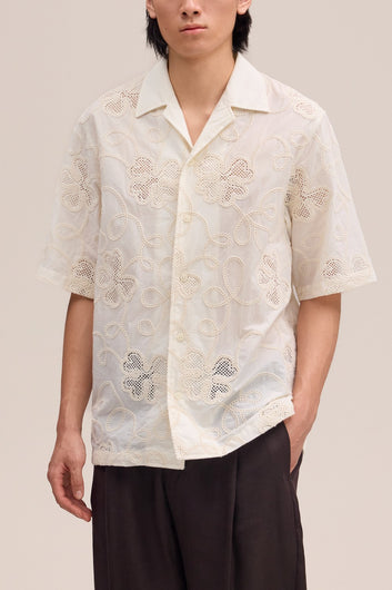 NN07 Ben SS Kortærmet Skjorte Ivory