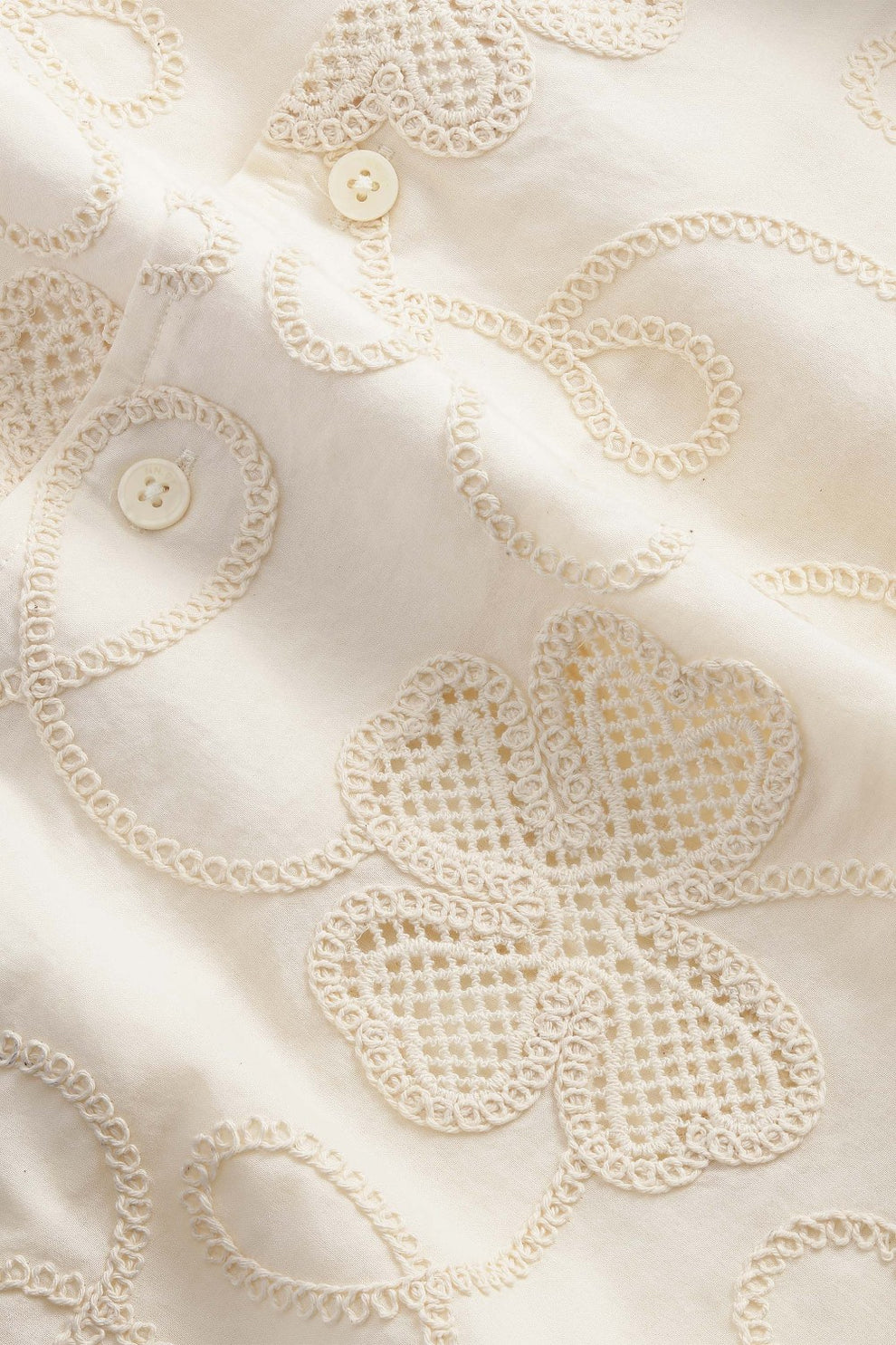 NN07 Ben SS Kortærmet Skjorte Ivory