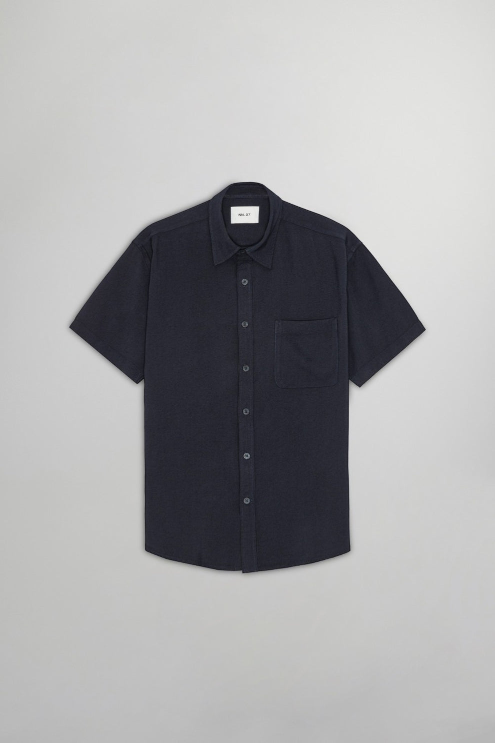 NN07 Deon SS Skjorte Navy Blue