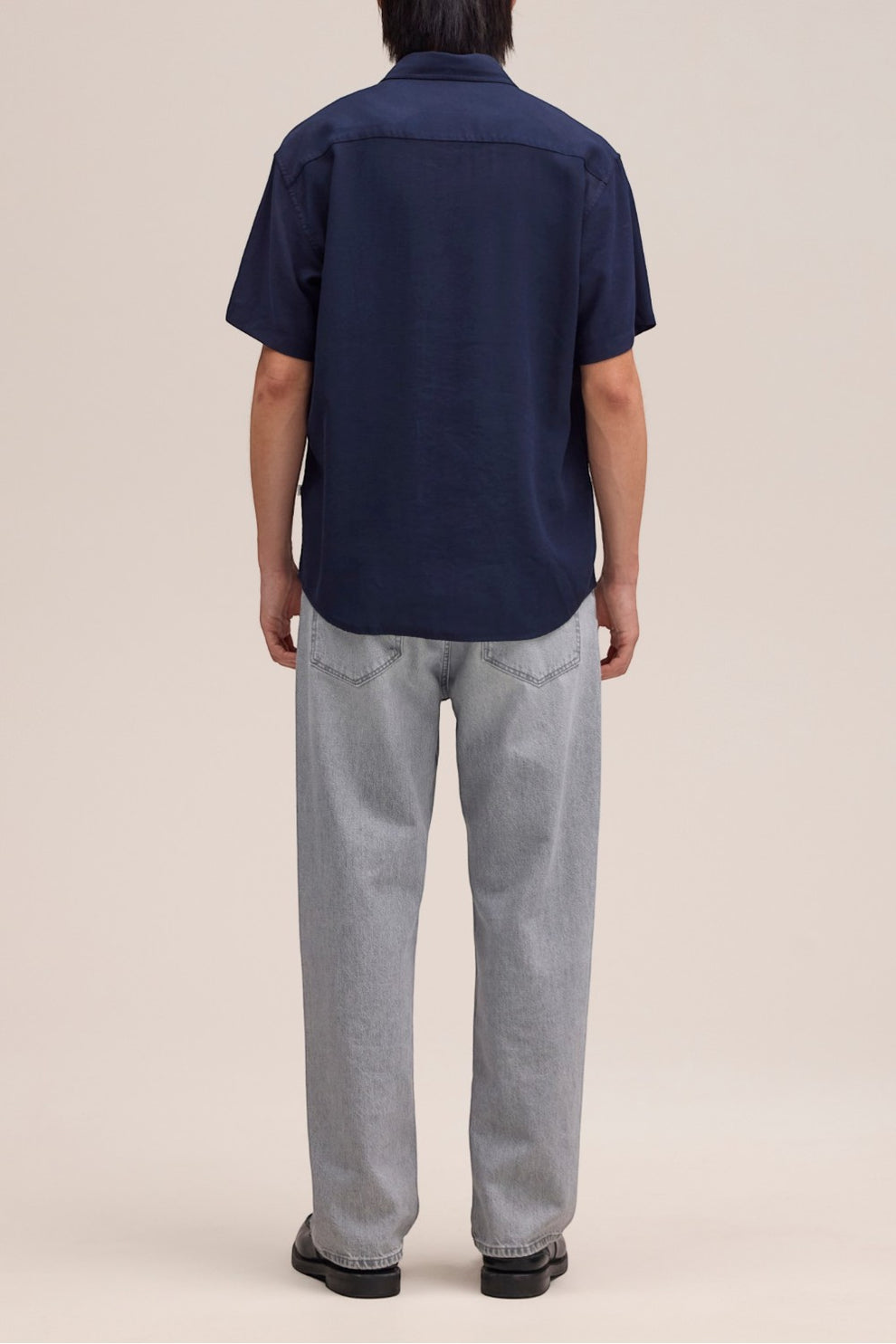 NN07 Deon SS Skjorte Navy Blue