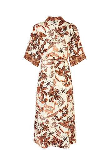 Lollys Laundry W Jemimall Maxi Dress 3/4 Creme