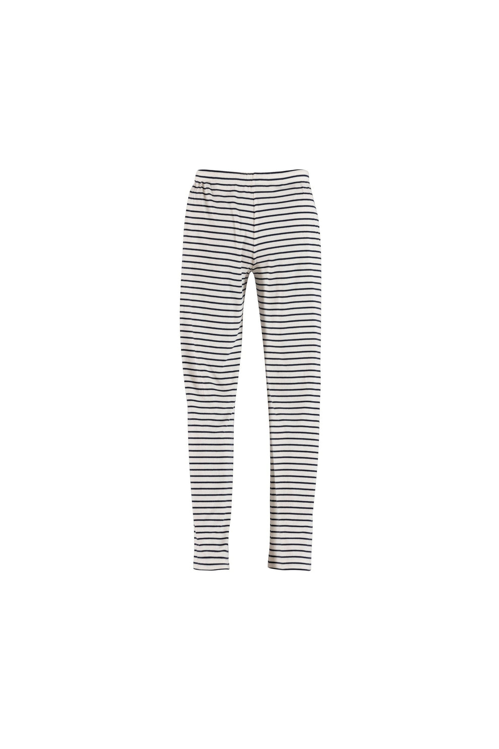 Blue Sportswear W Alette Rib Pants Ecru New Navy