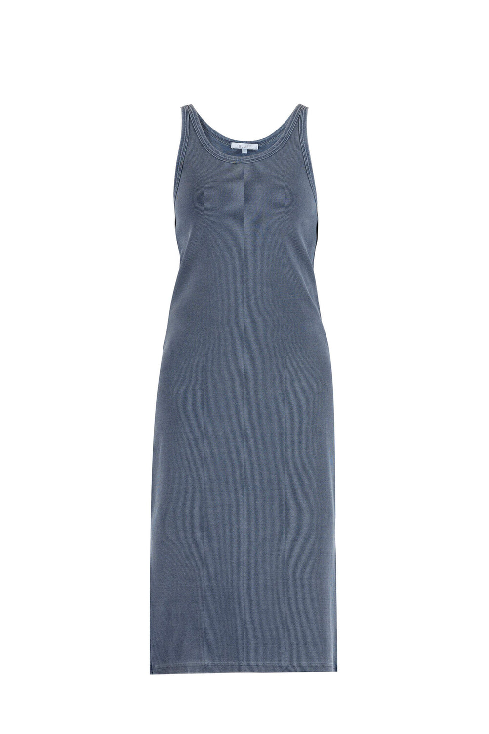 Blue Sportswear Liana Denim Rib Tank Dress Denim Blue