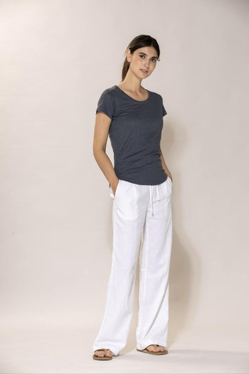 Blue Sportswear Lotta Linen Tee Dusty Navy